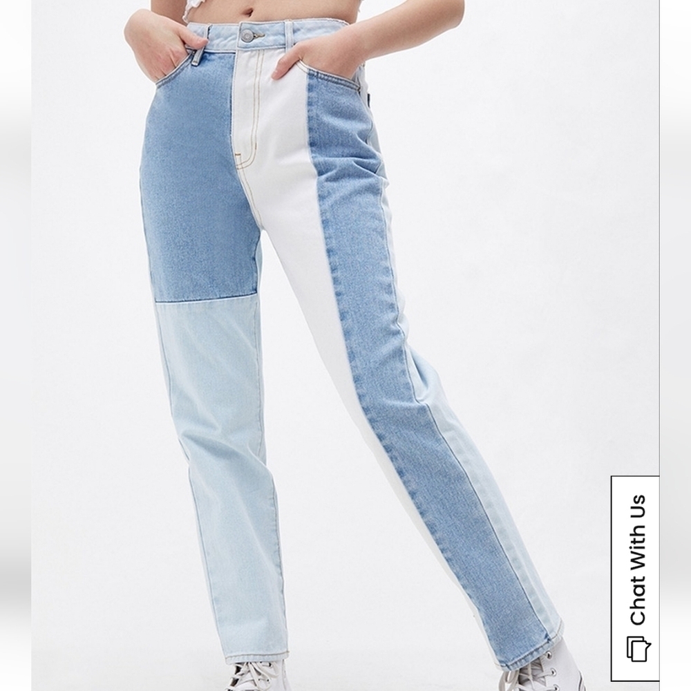 Pacsun Eco Hopper Patch Mom Jeans